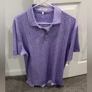 Peter Millar Lavender Paisley Polo Shirt